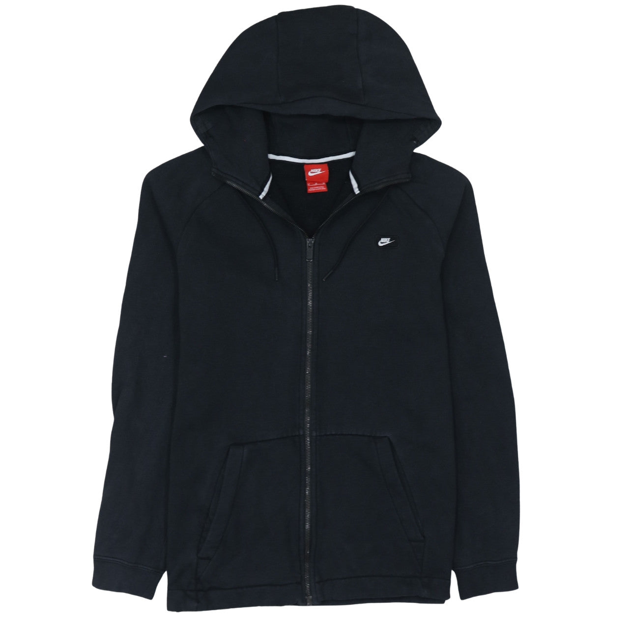 Nike Men's Black Full Zip Hoodie Size M Fleece Sportswear