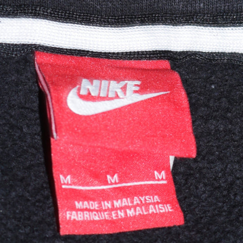 Nike Men's Black Full Zip Hoodie Size M Fleece Sportswear