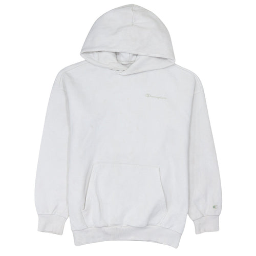 Champion Boys White Pullover Hoodie Size 11-12 Years Cotton Blend