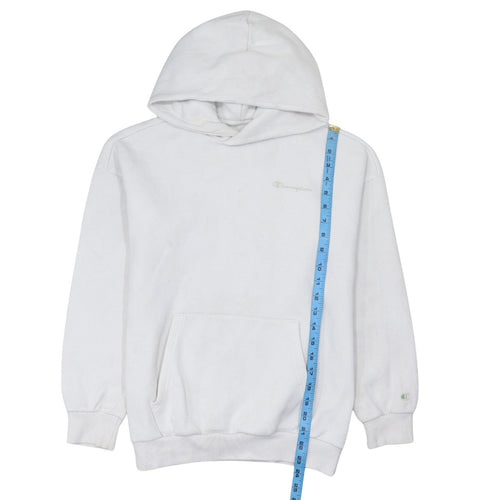Champion Boys White Pullover Hoodie Size 11-12 Years Cotton Blend