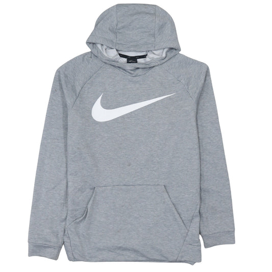 Nike Men's Grey Dri-Fit Pullover Hoodie M Sportswear