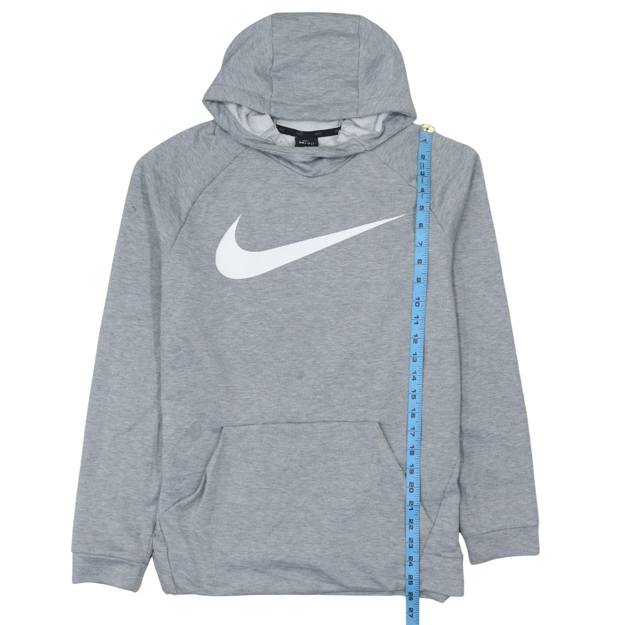 Nike Men's Grey Dri-Fit Pullover Hoodie M Sportswear
