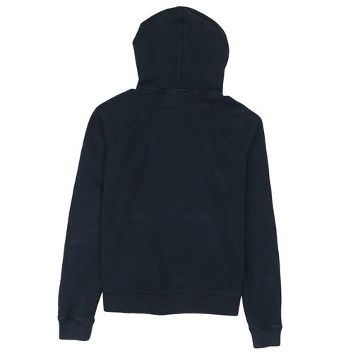Nike Womens Black Beige Pullover Hoodie Medium Logo Print