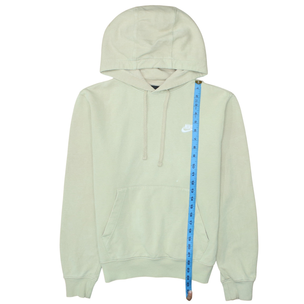 Nike Women's Beige XS Pullover Hoodie with Logo Detail