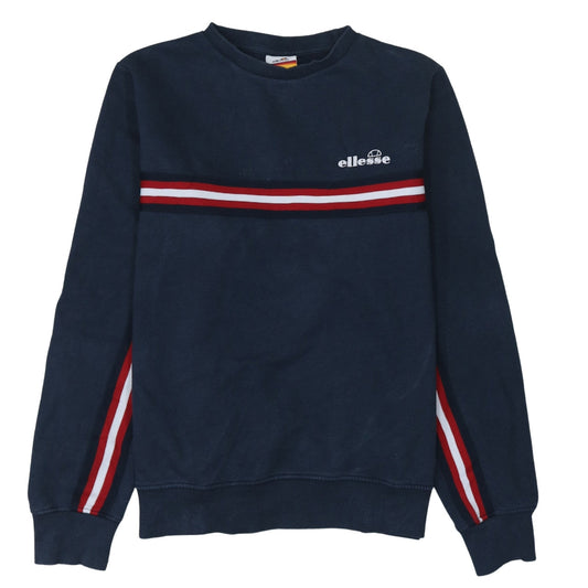Ellesse Womens Navy Blue Crew Neck Pullover Sweatshirt UK 10