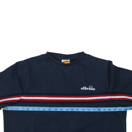 Ellesse Womens Navy Blue Crew Neck Pullover Sweatshirt UK 10