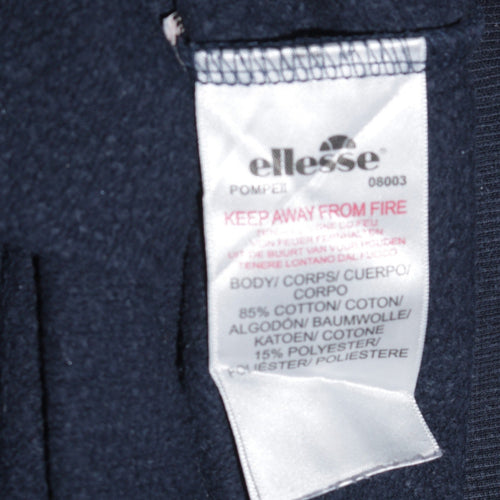 Ellesse Womens Navy Blue Crew Neck Pullover Sweatshirt UK 10