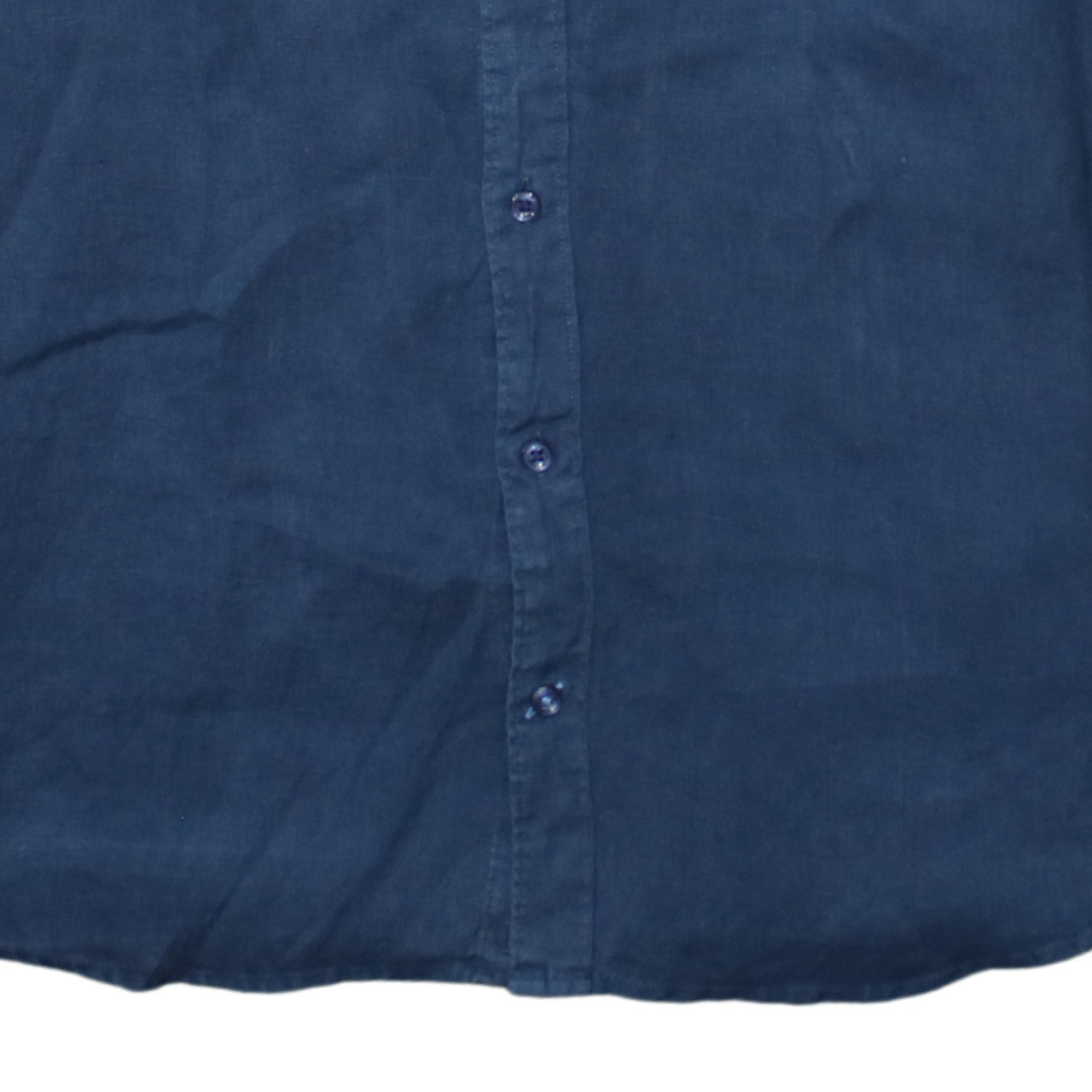 Tommy Hilfiger Men's Blue Premium Linen Button-Down Shirt M