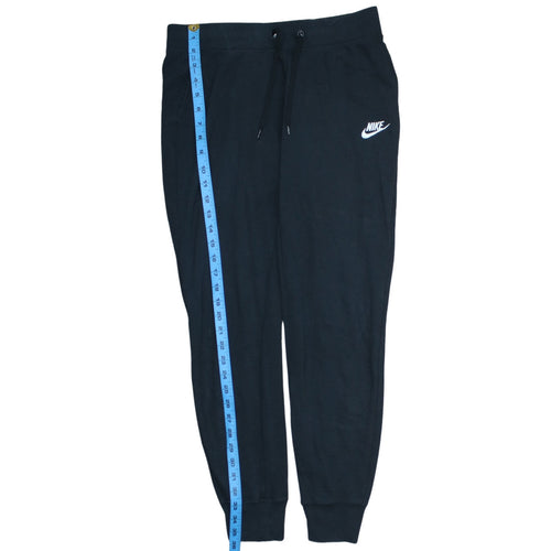 Nike Womens Black Jogger Sweatpants M Fleece Elastic Waist