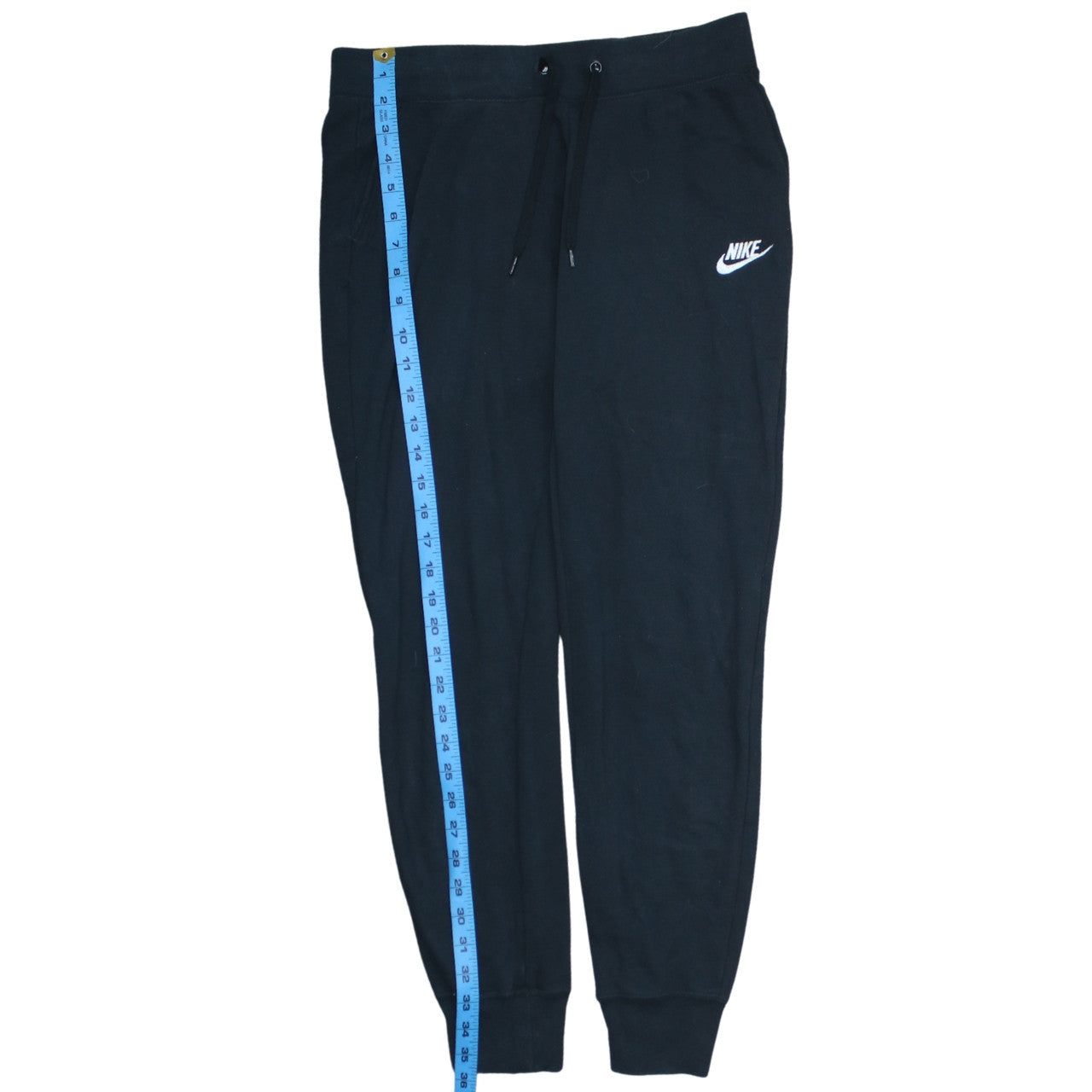 Nike Womens Black Jogger Sweatpants M Fleece Elastic Waist