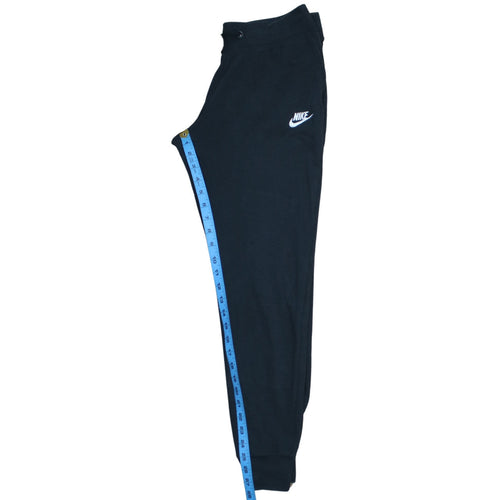 Nike Womens Black Jogger Sweatpants M Fleece Elastic Waist