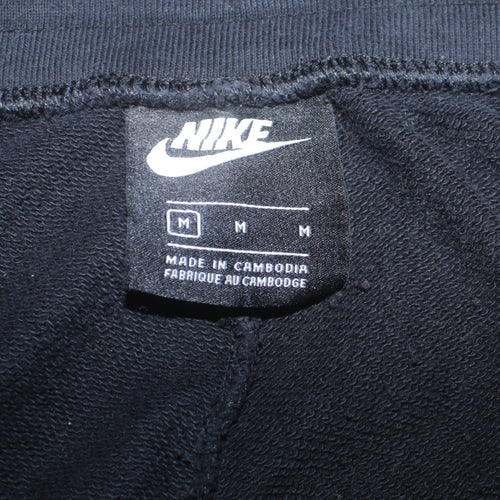Nike Womens Black Jogger Sweatpants M Fleece Elastic Waist