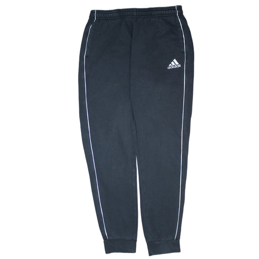 Adidas Boys Black Jogger Sweatpants 15-16 Years Elastic Waist Fleece