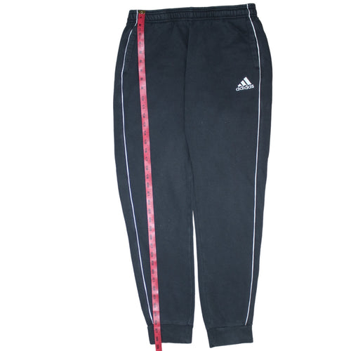 Adidas Boys Black Jogger Sweatpants 15-16 Years Elastic Waist Fleece