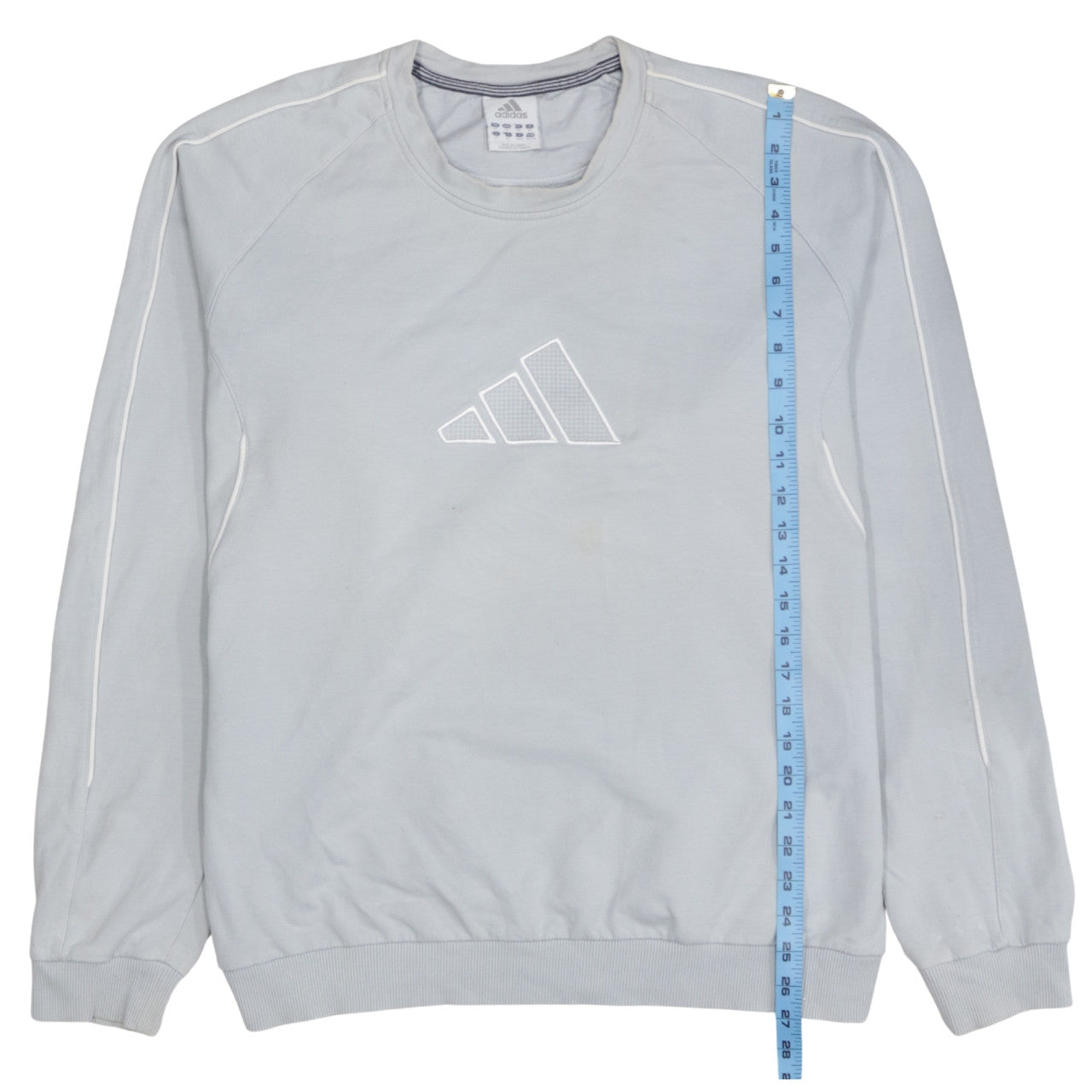 Adidas Men Grey XL Pullover Crew Neck Sweatshirt Sports Style