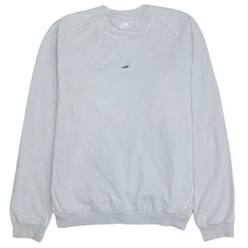 Adidas Men Grey XL Pullover Crew Neck Sweatshirt Sports Style