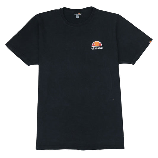 Ellesse Men's Black Cotton Crew Neck Short Sleeve T-Shirt Size L