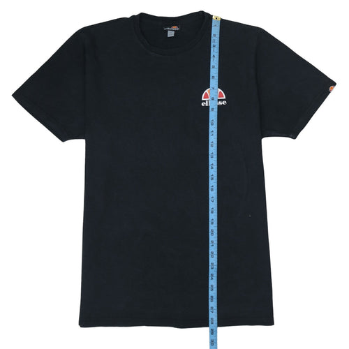 Ellesse Men's Black Cotton Crew Neck Short Sleeve T-Shirt Size L