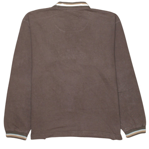 Reebok Women’s Brown Cotton Logo Pullover Sweatshirt Size S