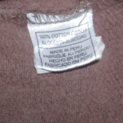 Reebok Women’s Brown Cotton Logo Pullover Sweatshirt Size S