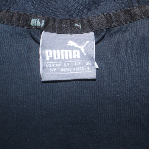 Puma Men's Blue Full Zip Hoodie Size S Hooded Sports Sweatshirt