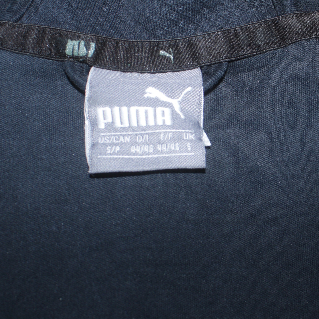 Puma Men's Blue Full Zip Hoodie Size S Hooded Sports Sweatshirt