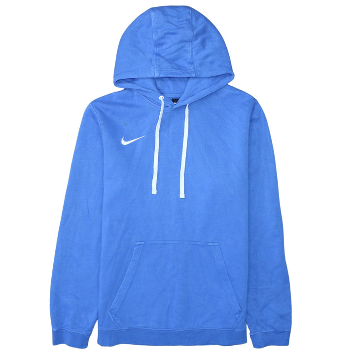 Nike Men Blue Pullover Hoodie M Fleece Sports Logo