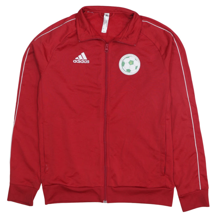 Adidas Boys Red Full Zip Football Sweatshirt 13-14 Years