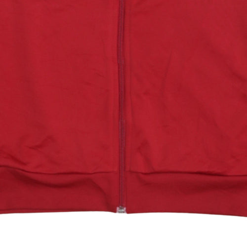 Adidas Boys Red Full Zip Football Sweatshirt 13-14 Years