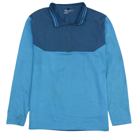 Nike Golf Men Blue Dri-FIT 1/2 Zip Sweatshirt Size L