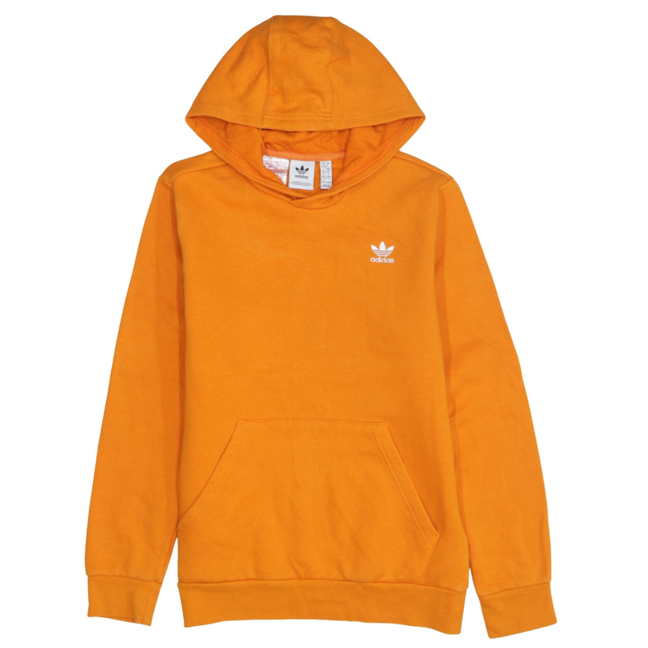 Adidas Boys Orange Pullover Hoodie 13-14 Years Regular Fit