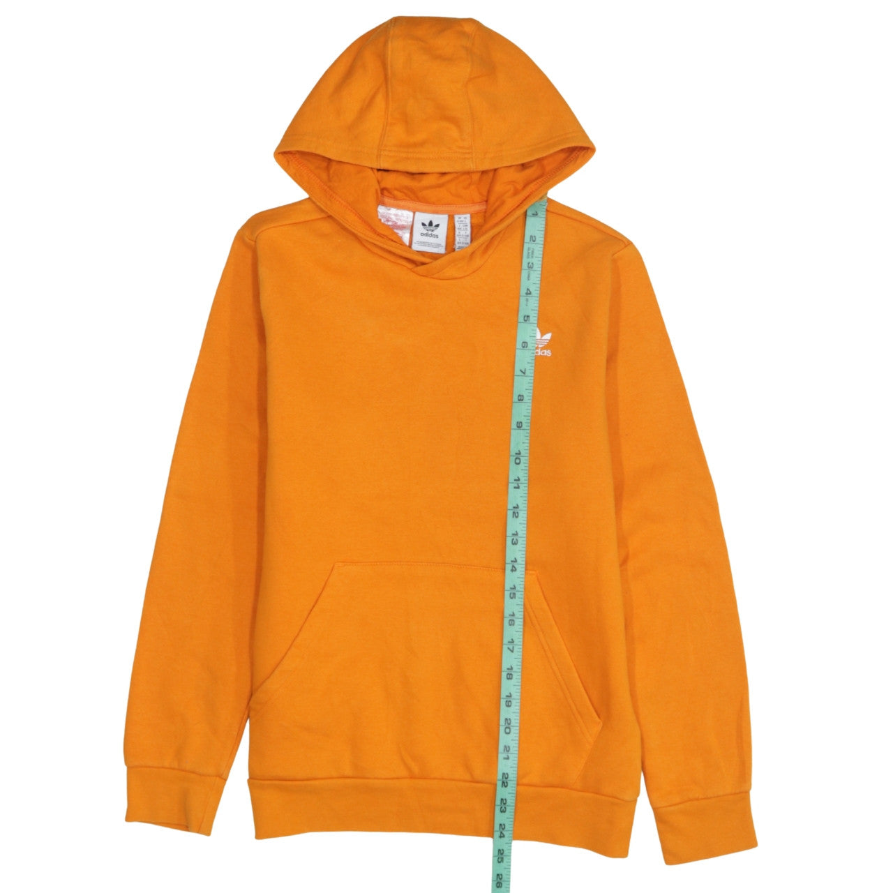 Adidas Boys Orange Pullover Hoodie 13-14 Years Regular Fit