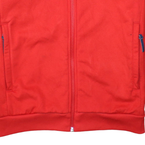 Adidas Men’s Red Munster Rugby Full Zip Fleece Sweatshirt L