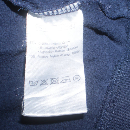 Kappa Men's Blue XL Full Zip Hoodie Cotton Blend Sweatshirt