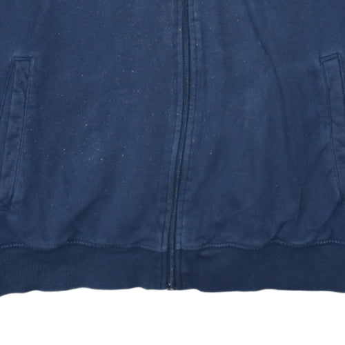 Kappa Men's Blue XL Full Zip Hoodie Cotton Blend Sweatshirt