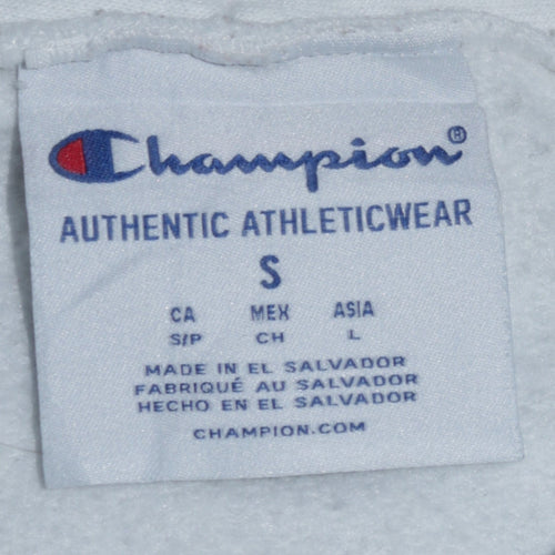 Champion Men's White Graphic Pullover Hoodie Size S Lacrosse Sportswear