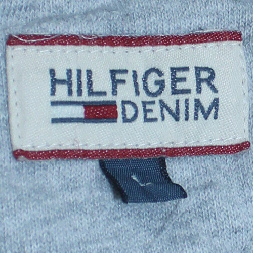 Hilfiger Denim Mens Grey Full Zip Hoodie Size L