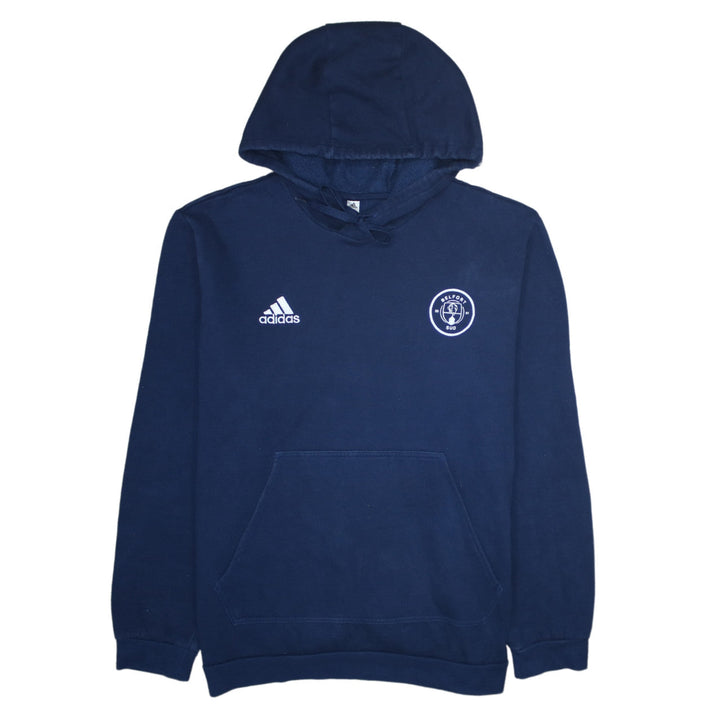 Adidas Men Blue Belfort Sud Pullover Hoodie Size L Sports Fleece
