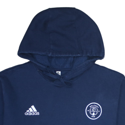 Adidas Men Blue Belfort Sud Pullover Hoodie Size L Sports Fleece