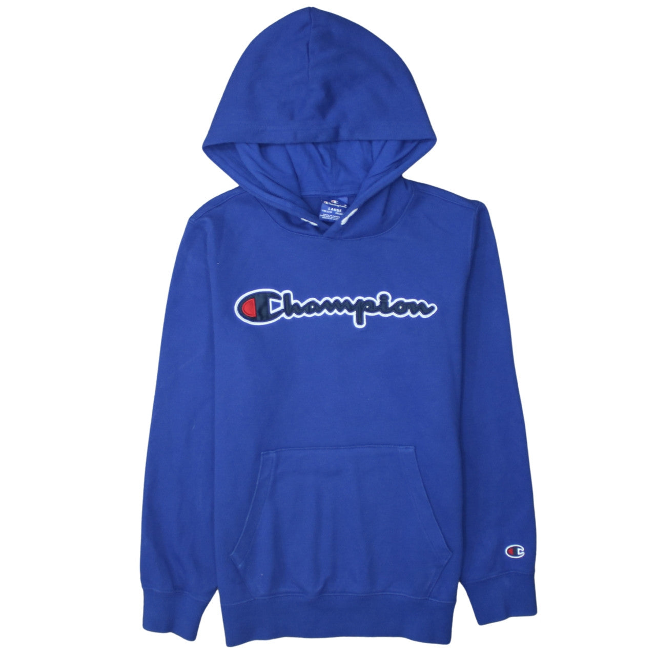 Champion Boys Blue Pullover Hoodie Size 11-12 Years Logo Print