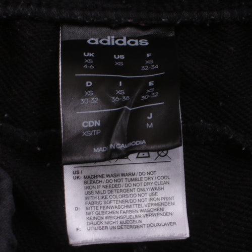 Adidas Womens Black XS Jogger Trousers Elastic Waist Comfort Fit