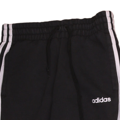 Adidas Womens Black XS Jogger Trousers Elastic Waist Comfort Fit