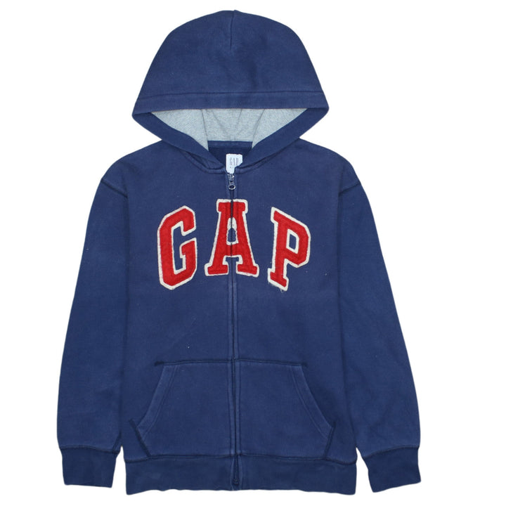 GAP Kids Boys Navy Blue Full Zip Hoodie Sweatshirt Size 14-16 XXL