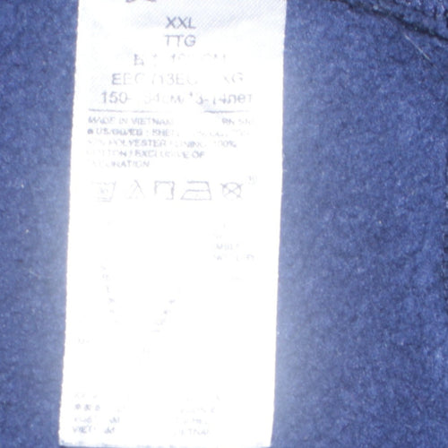 GAP Kids Boys Navy Blue Full Zip Hoodie Sweatshirt Size 14-16 XXL
