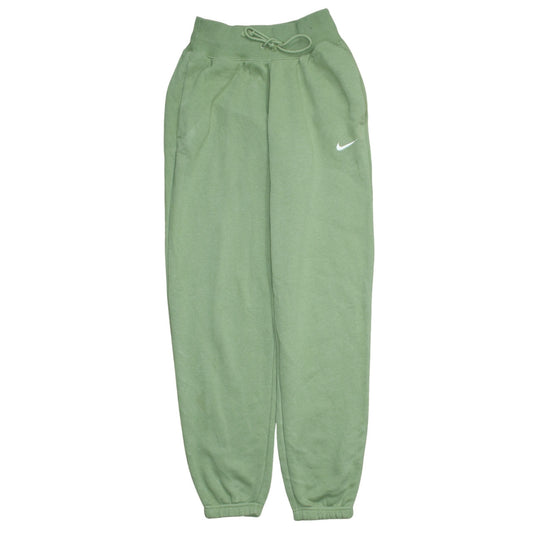 Nike Women's Green XS Fleece Sweatpants with Logo