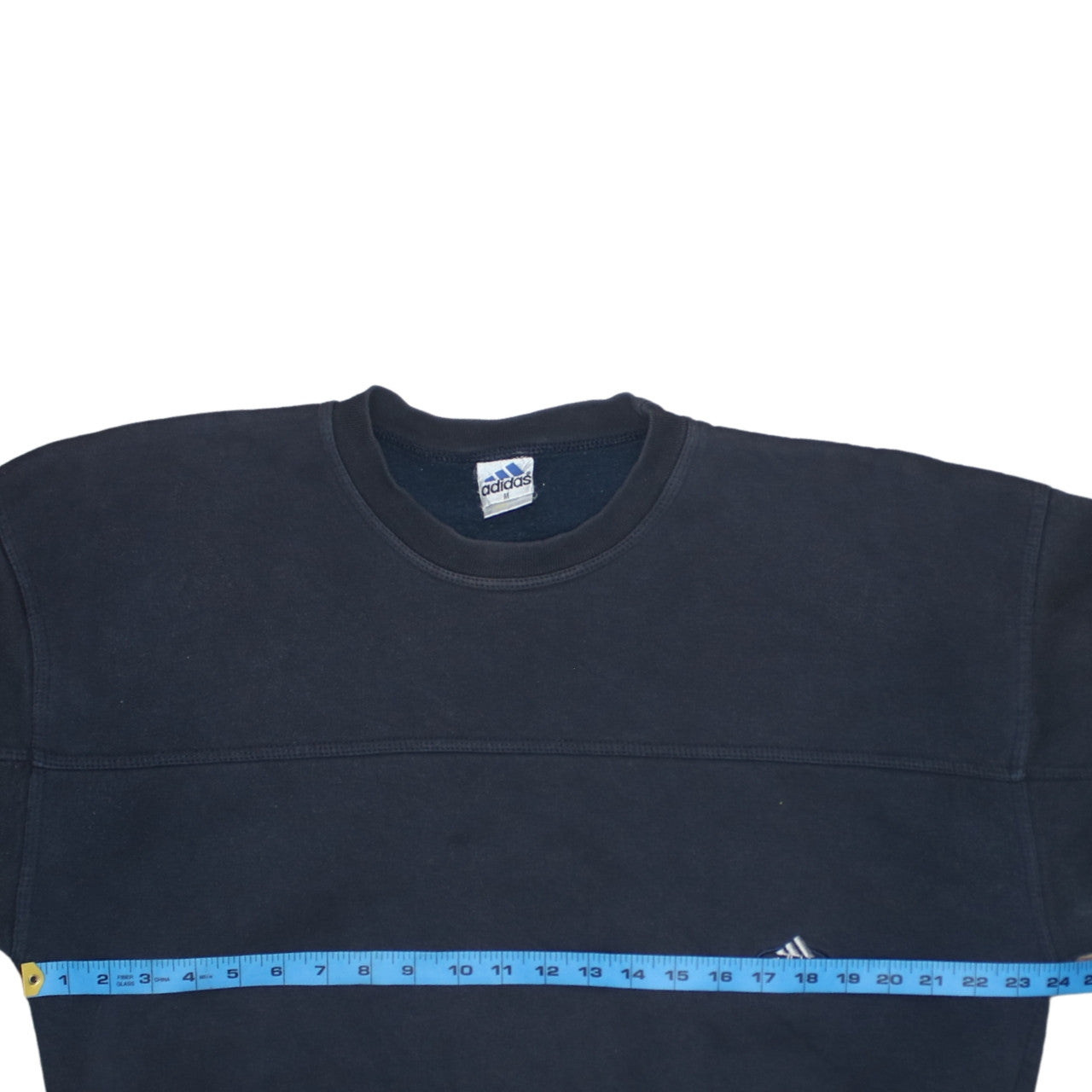 Adidas Mens Blue Crew Neck Pullover Sweatshirt Size M