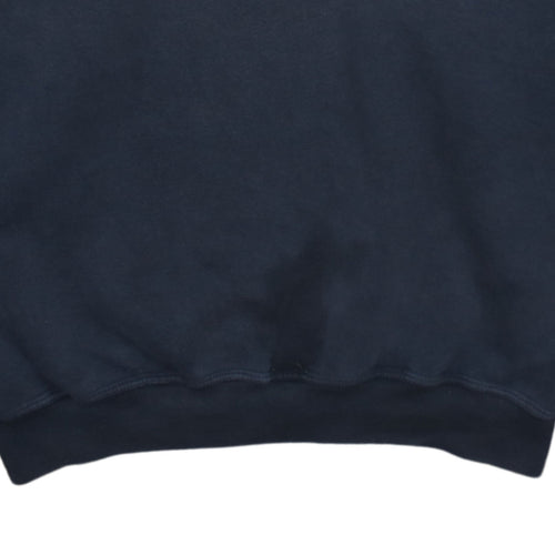 Adidas Mens Blue Crew Neck Pullover Sweatshirt Size M