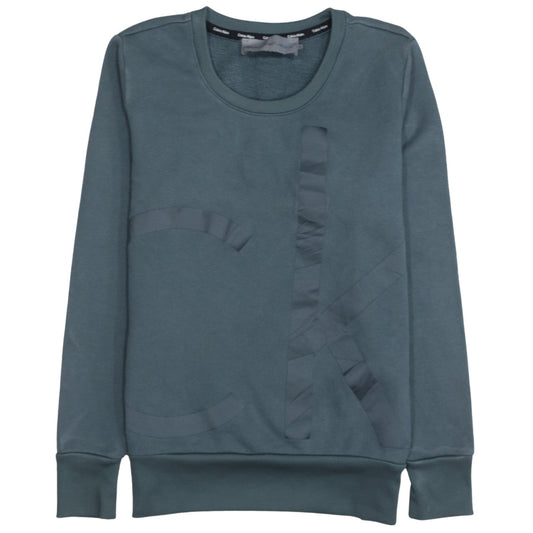 Calvin Klein Jeans Women’s Blue Logo Sweatshirt Size M Cotton Blend