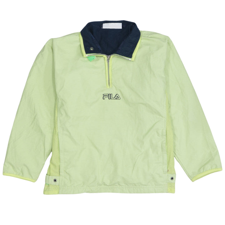 Fila Boys Green 1/4 Zip Lightweight Windbreaker Jacket 2 Years