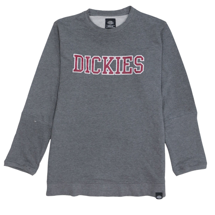 Dickies Men's Grey Logo Pullover Sweatshirt Medium